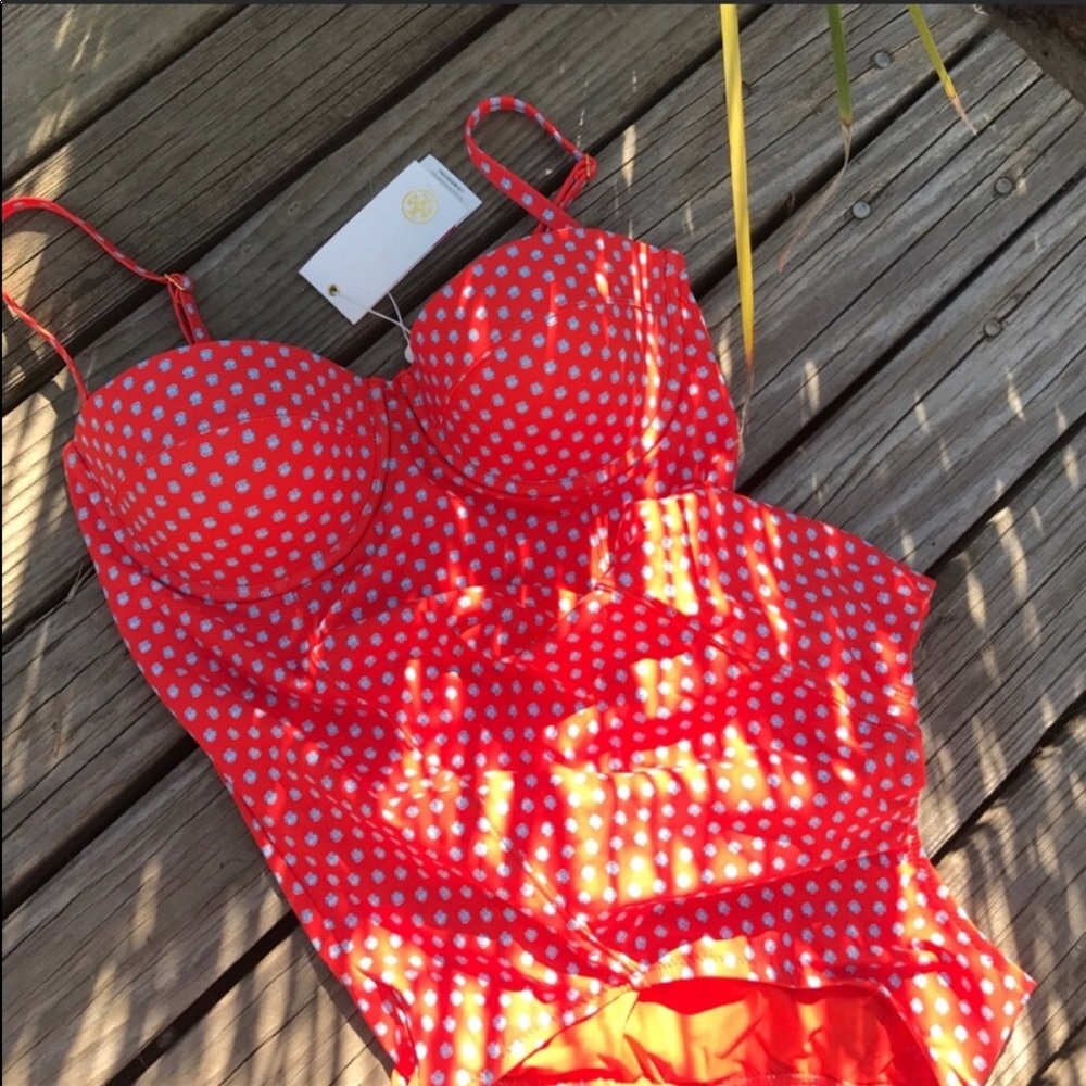 Tory Burch Coral One Piece Suit